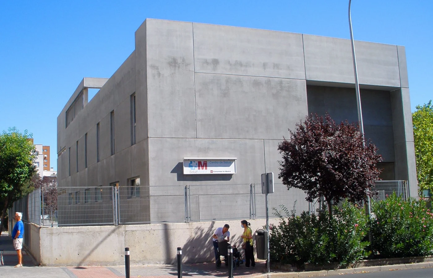 San Fermín health centre in Usera, Madrid. A 2023 archive photograph providing primary care context.
