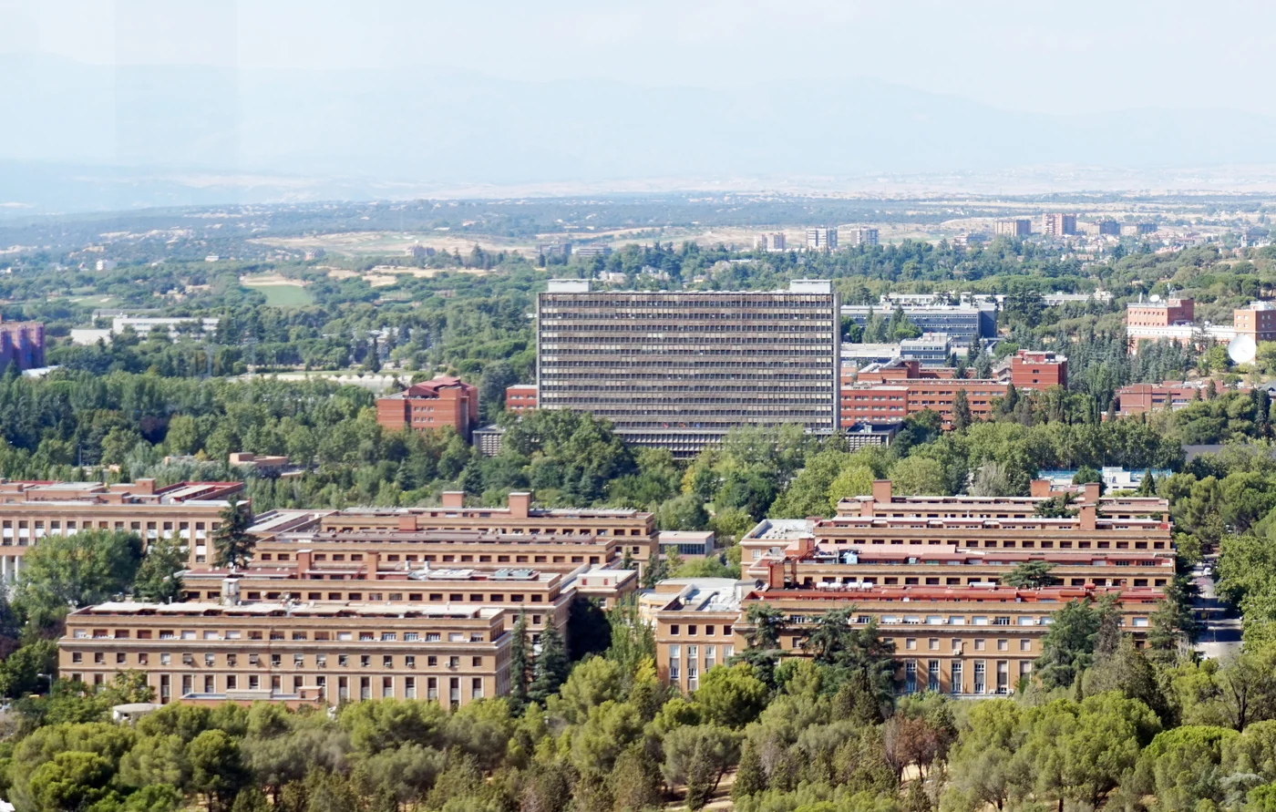 Complutense University of Madrid campus, photographed in 2016. Institutional context; the image does not show study participants.