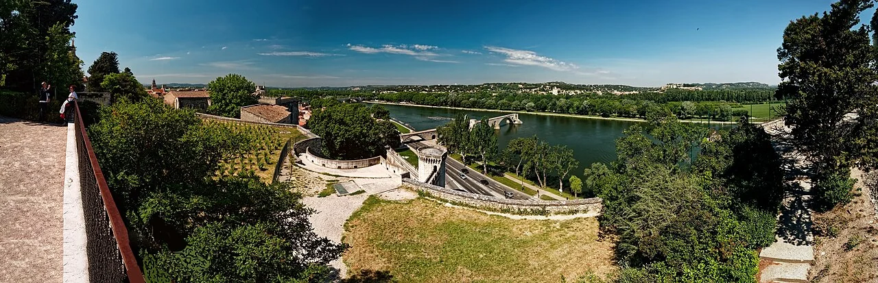 Avignon and the Rhône, 2011. Context photograph of the city where the trial took place; it does not show the court or people involved.