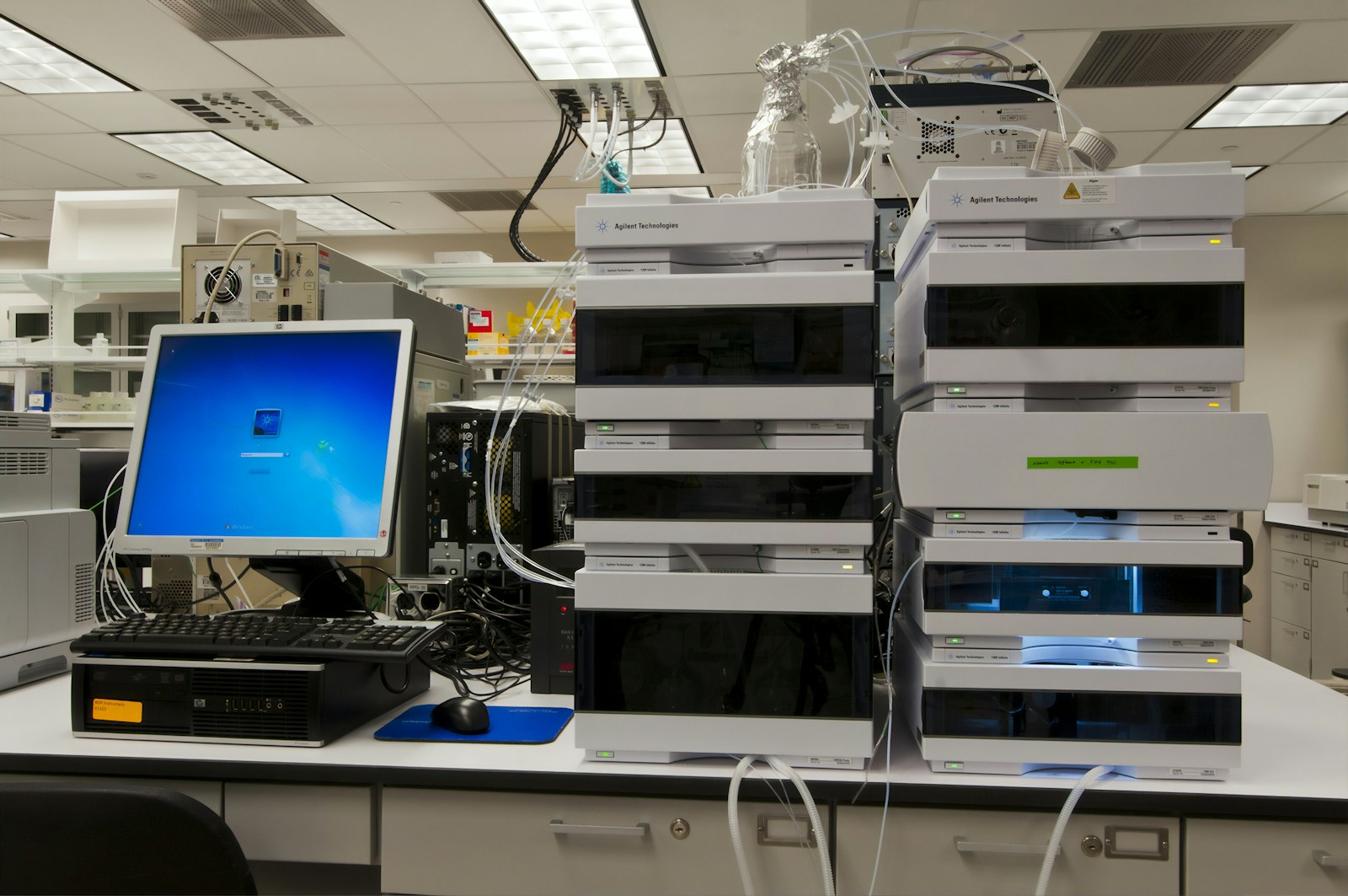 Liquid chromatography equipment at the Frederick National Laboratory for Cancer Research. Context photograph: National Cancer Institute / Unsplash.